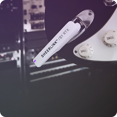 RTX Sheerlink on guitar